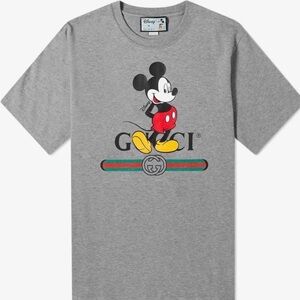 Gucci x Disney Oversized Mickey Mouse Shirt in Grey